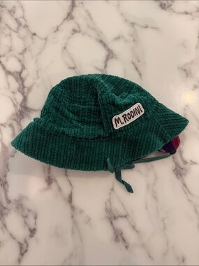 Mini Rodini Emerald Green Corduroy Bucket Hat